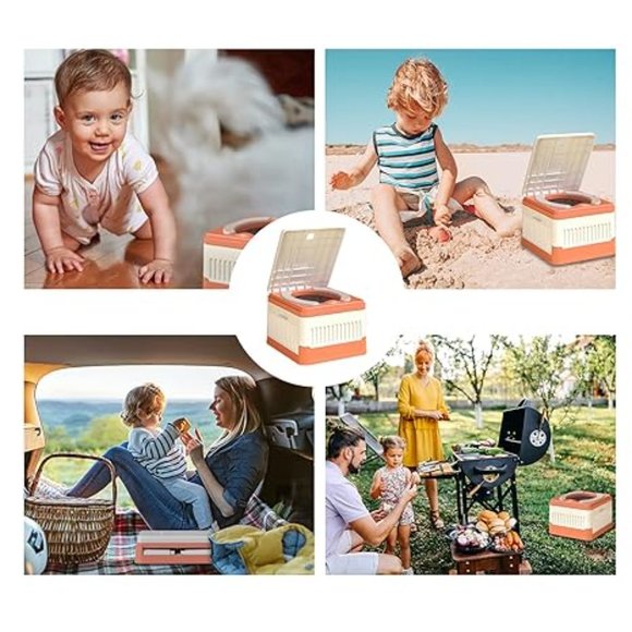 Foldable Potty, Portable Potty Seat for Toddler in Travel, Training Toilet Seat - Picture 6 of 6